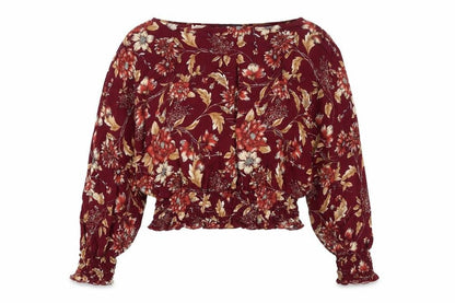 Womens UK Size 8 Limited Edition Red Basic Blouse