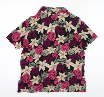 Womens UK Size XS Croft & Barrow Pink Basic Button-Up