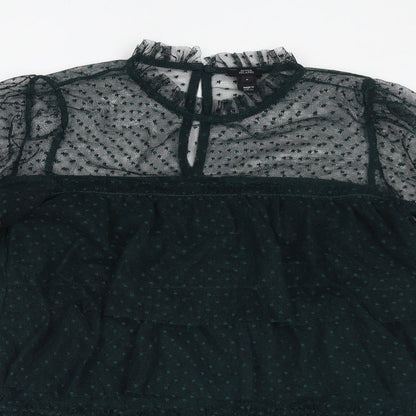 Womens UK Size 6 River Island Green Basic Blouse