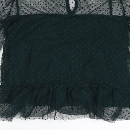 Womens UK Size 6 River Island Green Basic Blouse