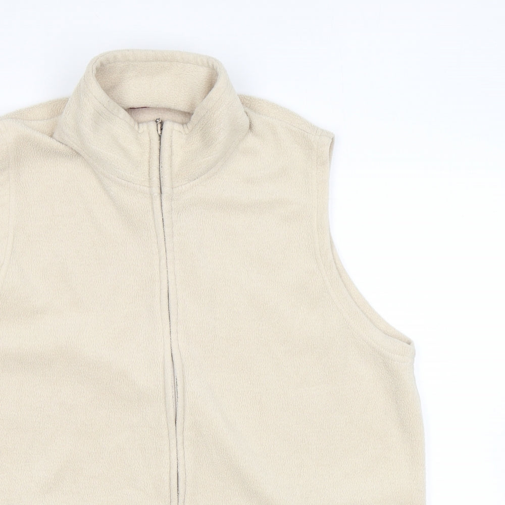 Womens UK Size L EWM Beige Gilet