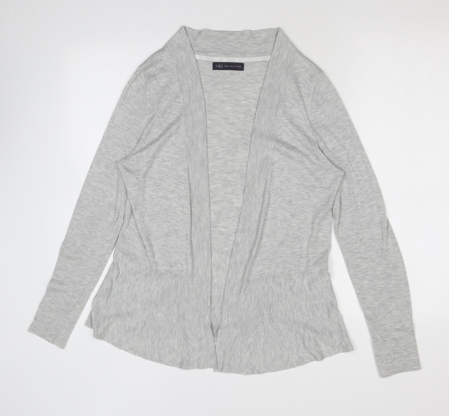 Womens UK Size 10 Marks and Spencer Grey Cardigan Jumper