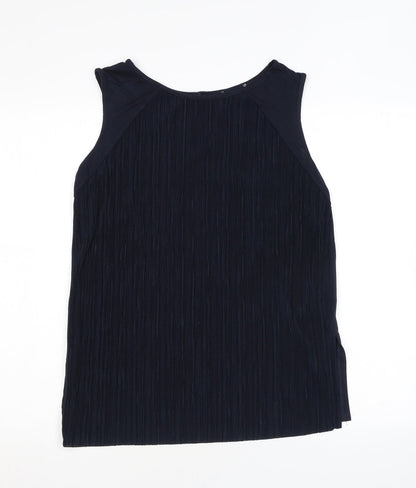 Womens UK Size 10 Marks and Spencer Blue Basic Tank