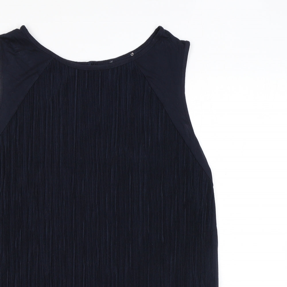 Womens UK Size 10 Marks and Spencer Blue Basic Tank