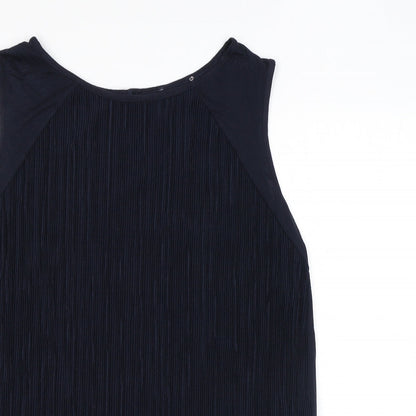 Womens UK Size 10 Marks and Spencer Blue Basic Tank