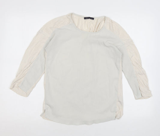 Womens UK Size 8 Marks and Spencer Ivory Basic Blouse