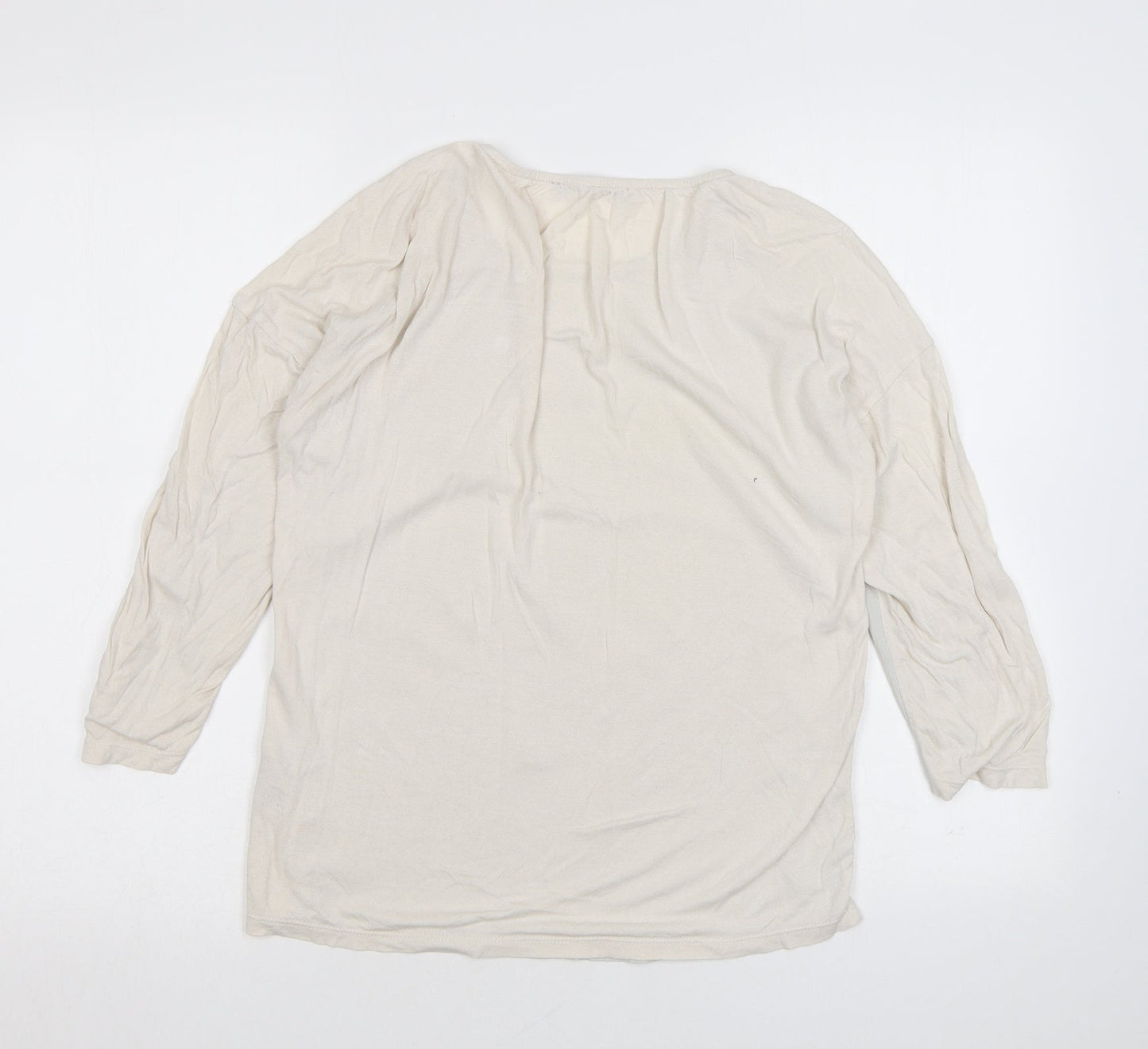 Womens UK Size 8 Marks and Spencer Ivory Basic Blouse
