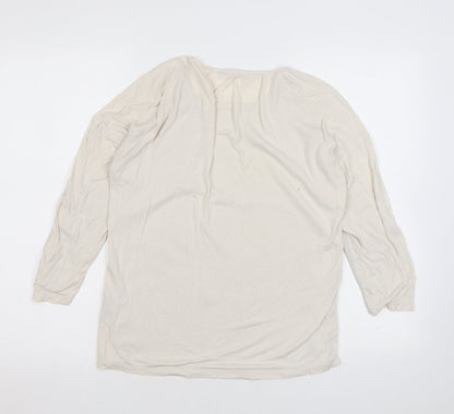 Womens UK Size 8 Marks and Spencer Ivory Basic Blouse