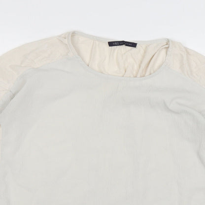 Womens UK Size 8 Marks and Spencer Ivory Basic Blouse