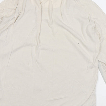 Womens UK Size 8 Marks and Spencer Ivory Basic Blouse
