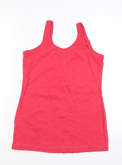 Womens UK Size M NEXT Pink Basic Tank