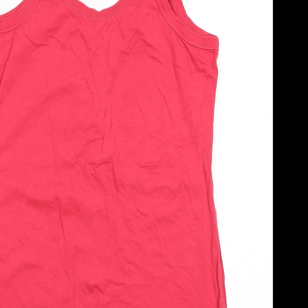 Womens UK Size M NEXT Pink Basic Tank
