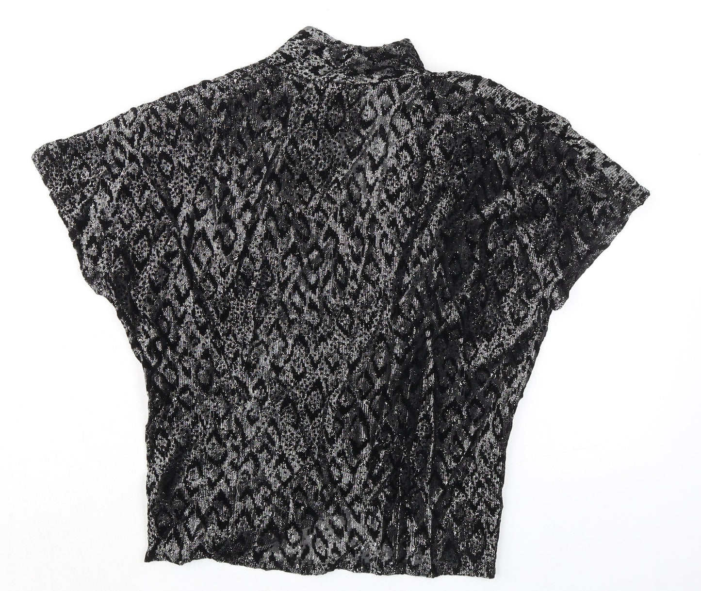 Womens UK Size 12 C&A Black Basic Blouse