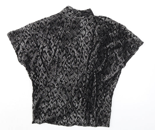 Womens UK Size 12 C&A Black Basic Blouse