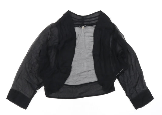 Womens UK Size S Coast Black Kimono Blouse