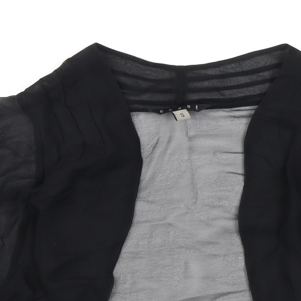 Womens UK Size S Coast Black Kimono Blouse