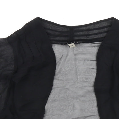 Womens UK Size S Coast Black Kimono Blouse