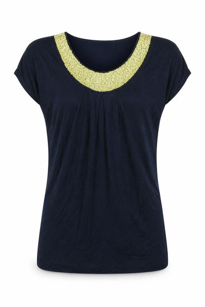 Womens UK Size 10 Autograph Blue Basic T-Shirt