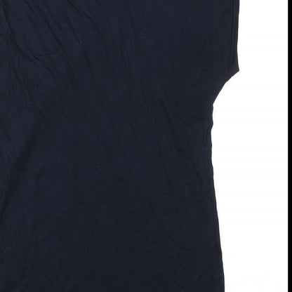 Autograph Womens Blue Viscose Basic T-Shirt Size 10 Round Neck