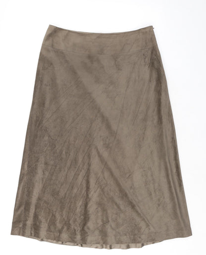 Sigrid Sport Womens Beige Polyester Maxi Skirt Size S Zip
