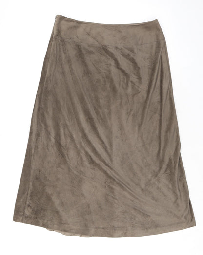 Sigrid Sport Womens Beige Polyester Maxi Skirt Size S Zip