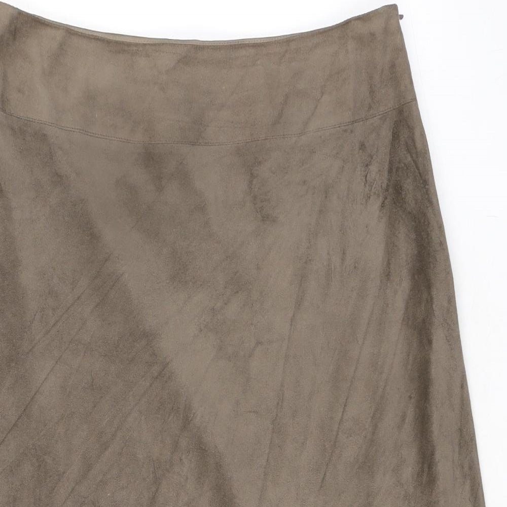 Sigrid Sport Womens Beige Polyester Maxi Skirt Size S Zip