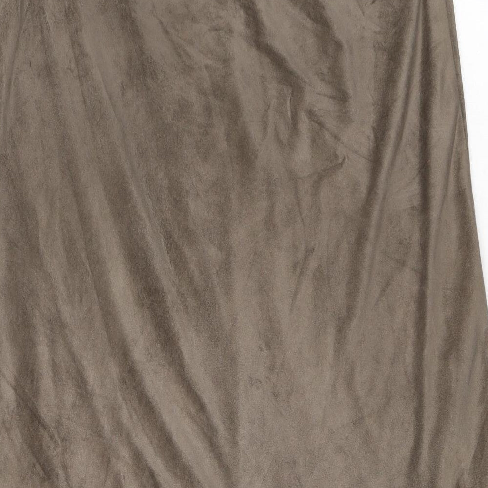 Sigrid Sport Womens Beige Polyester Maxi Skirt Size S Zip
