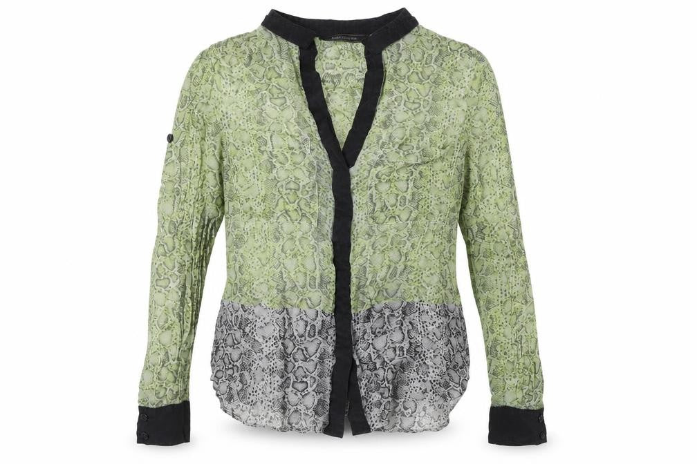 Womens UK Size XS BCBGMAXAZRIA Green Basic Blouse