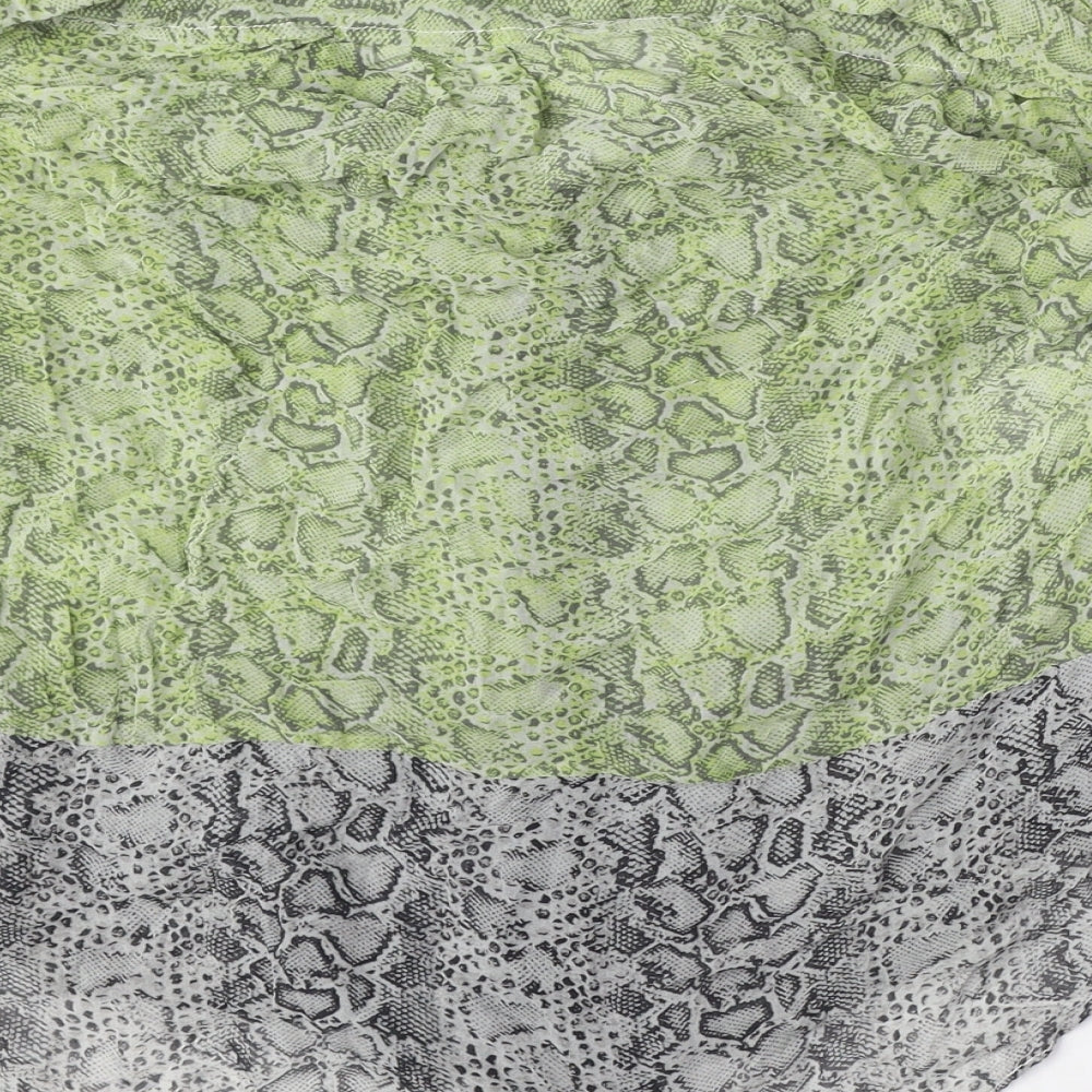 Womens UK Size XS BCBGMAXAZRIA Green Basic Blouse
