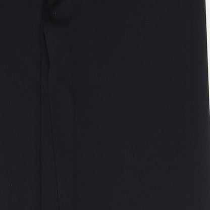 CCDK Copenhagen Womens Black Polyester Dress Pants Trousers Size 12 L32 in Regular Zip