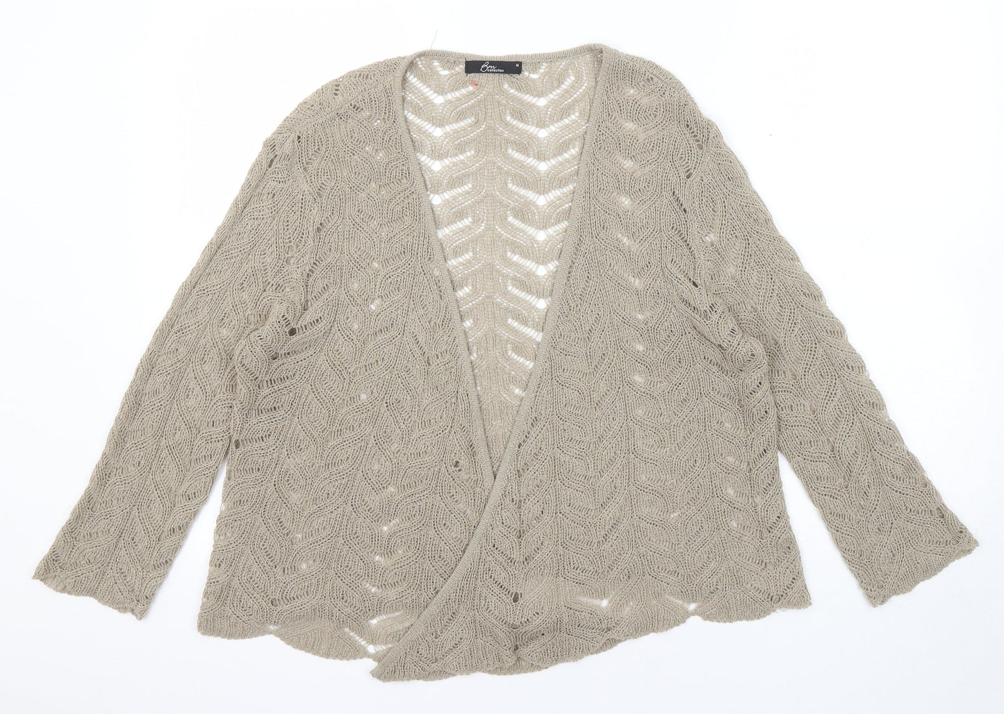 Womens UK Size M Bonmarché Beige Cardigan Jumper