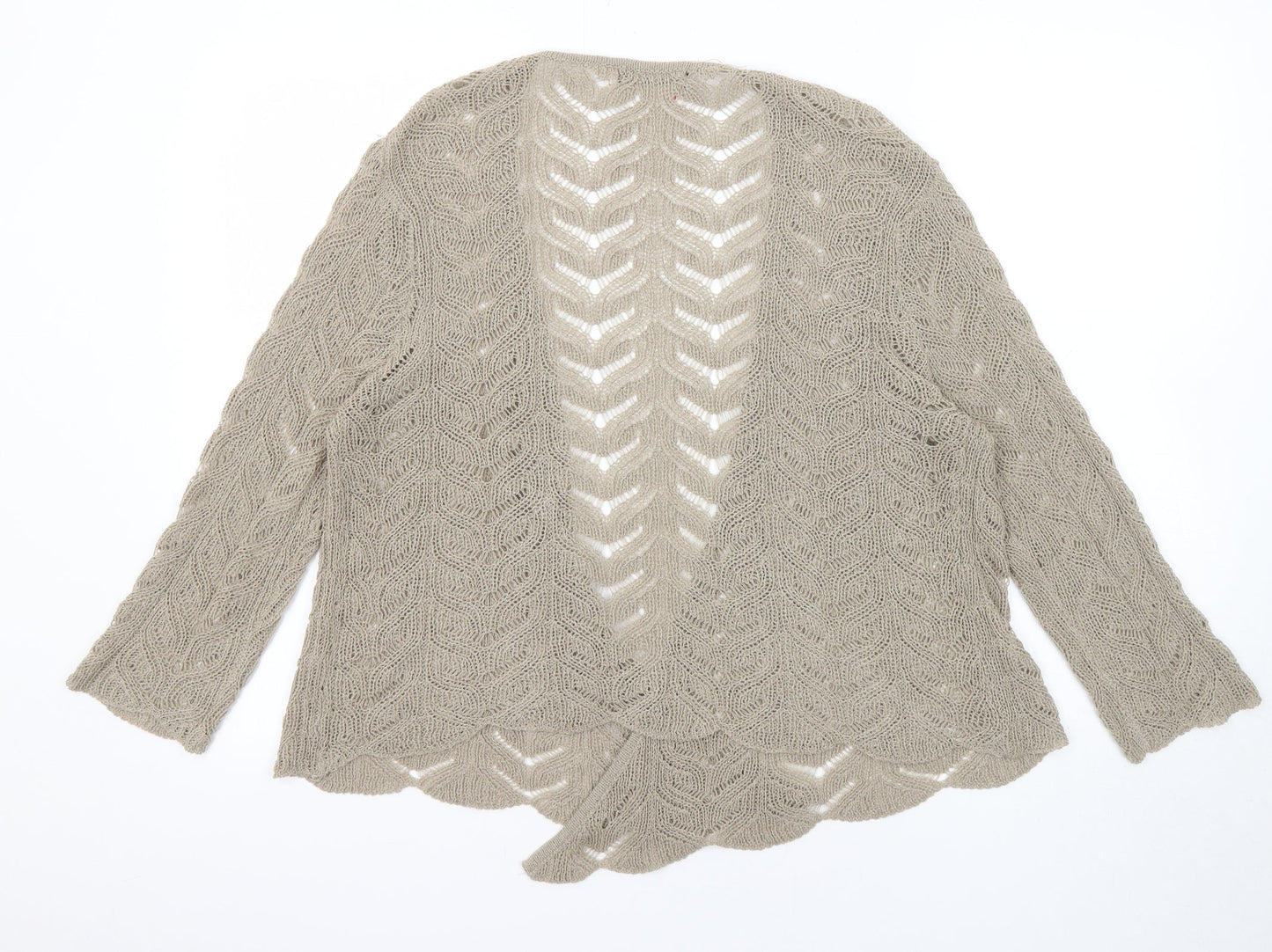 Womens UK Size M Bonmarché Beige Cardigan Jumper