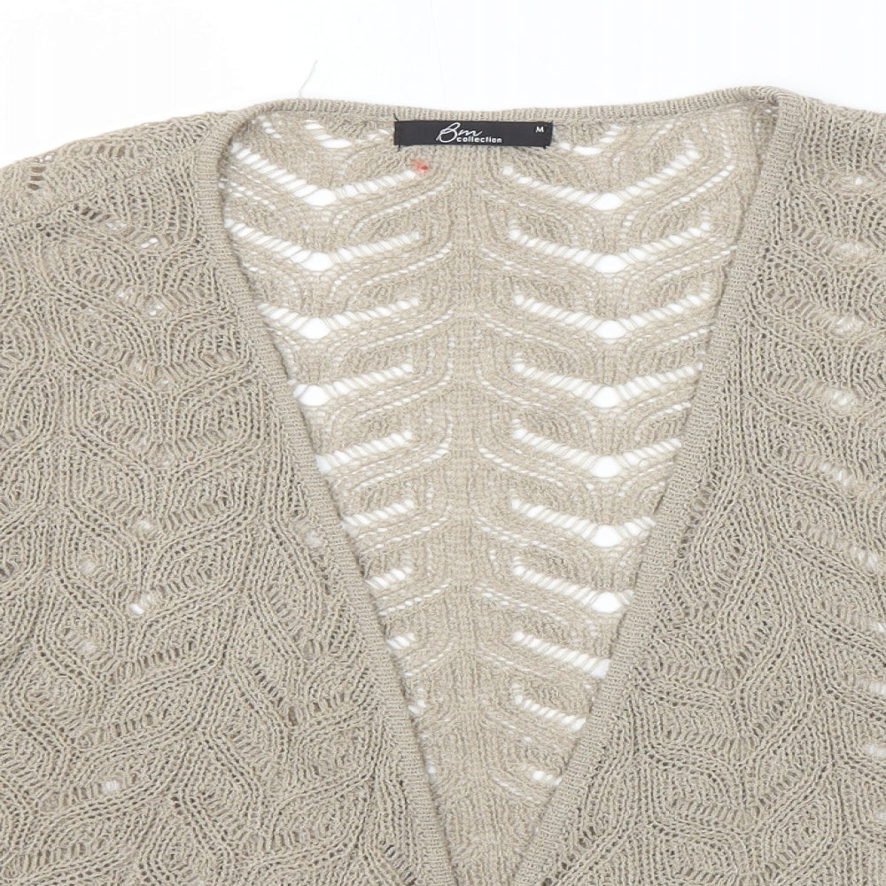 Womens UK Size M Bonmarché Beige Cardigan Jumper