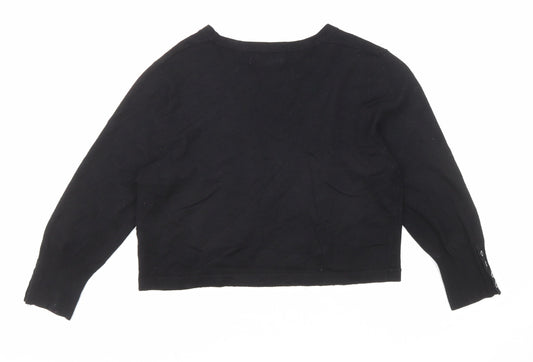 Womens UK Size 12 Debenhams Black Cardigan Jumper