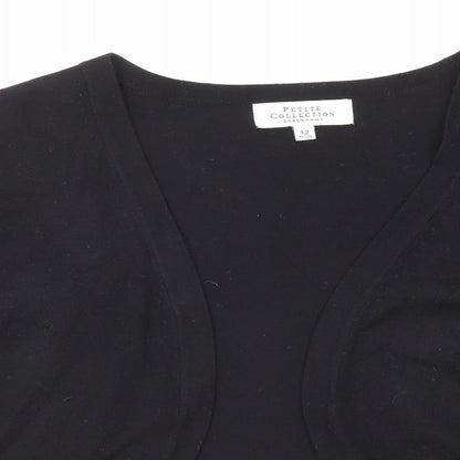 Womens UK Size 12 Debenhams Black Cardigan Jumper
