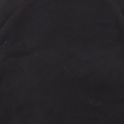 Femme Womens Black High Neck Acrylic Pullover Jumper Size L