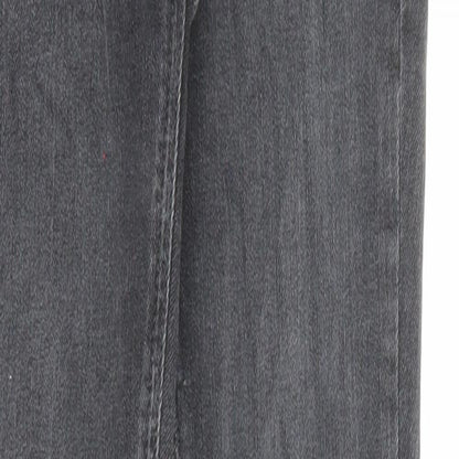 River Island Womens Grey Cotton Skinny Jeans Size 6 L27 in Regular Zip