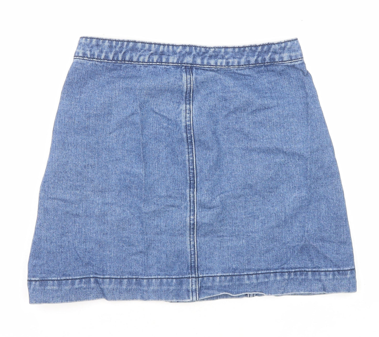 Womens UK Size 8 Boohoo A-Line Denim Skirt