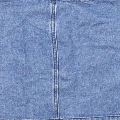 Womens UK Size 8 Boohoo A-Line Denim Skirt
