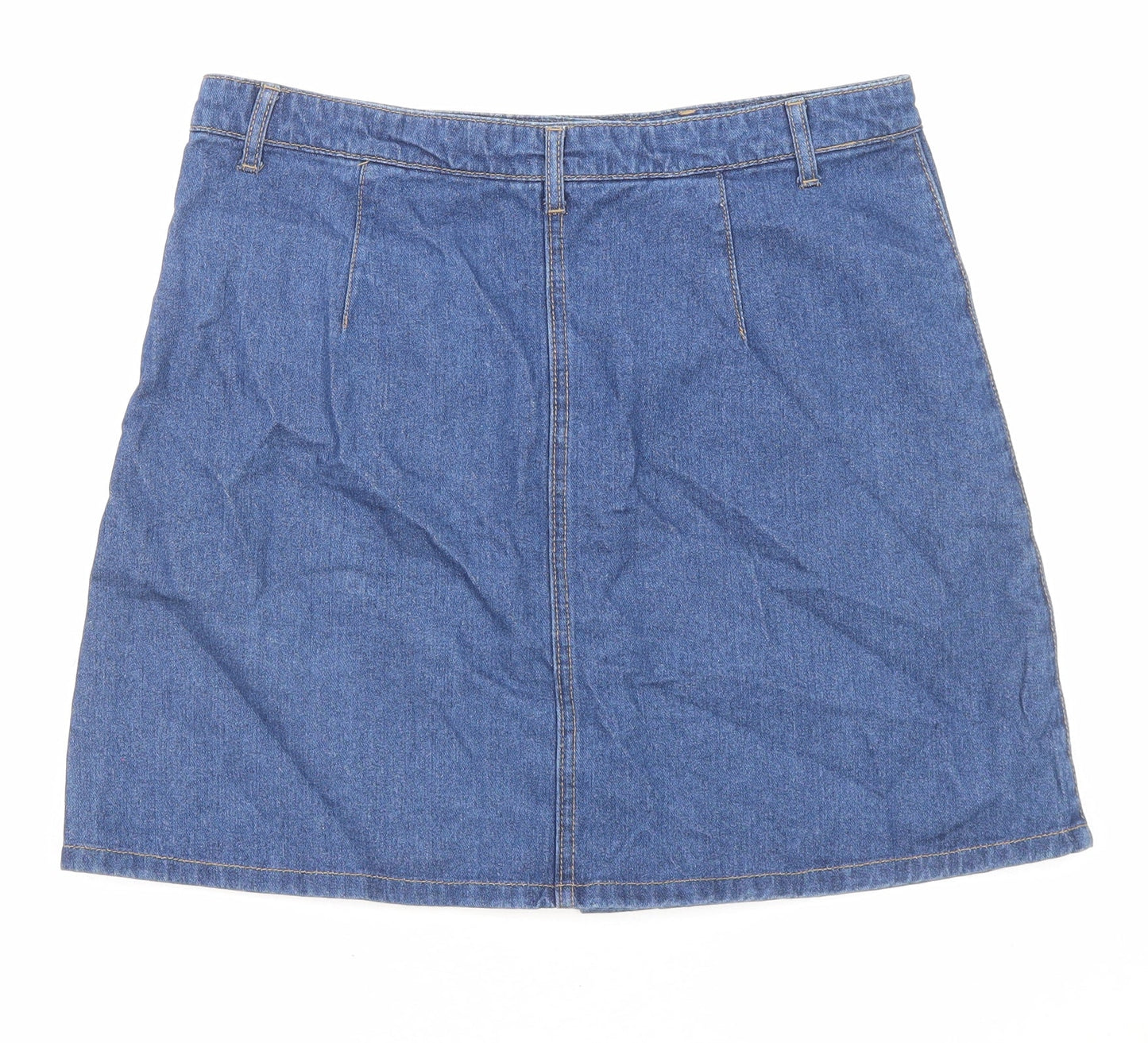 Womens UK Size 10 Denim & Co. A-Line Denim Skirt