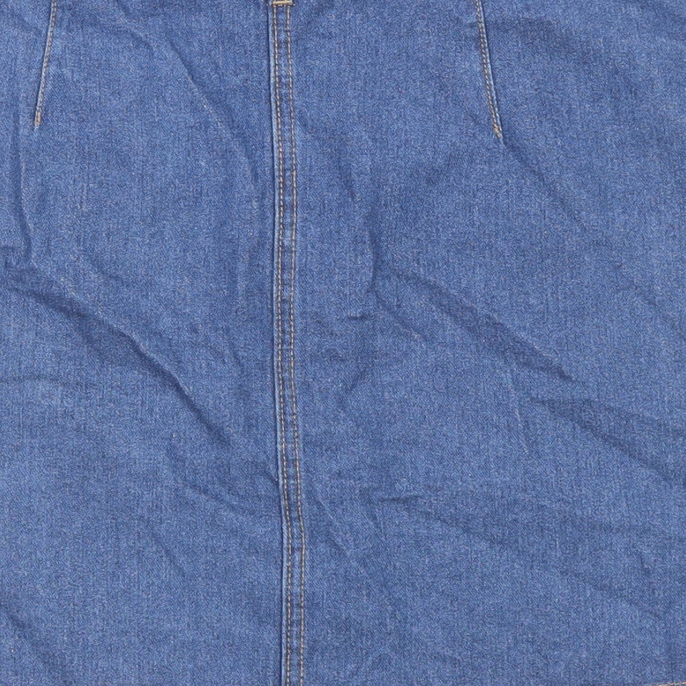 Womens UK Size 10 Denim & Co. A-Line Denim Skirt