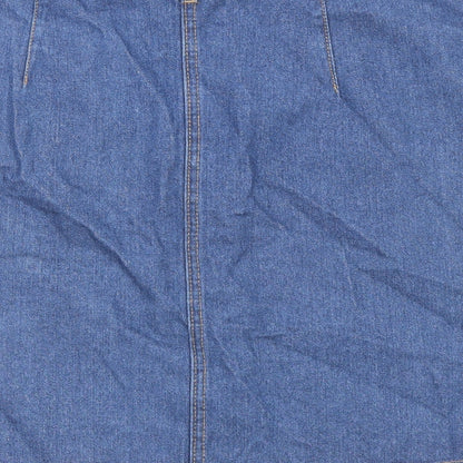 Womens UK Size 10 Denim & Co. A-Line Denim Skirt