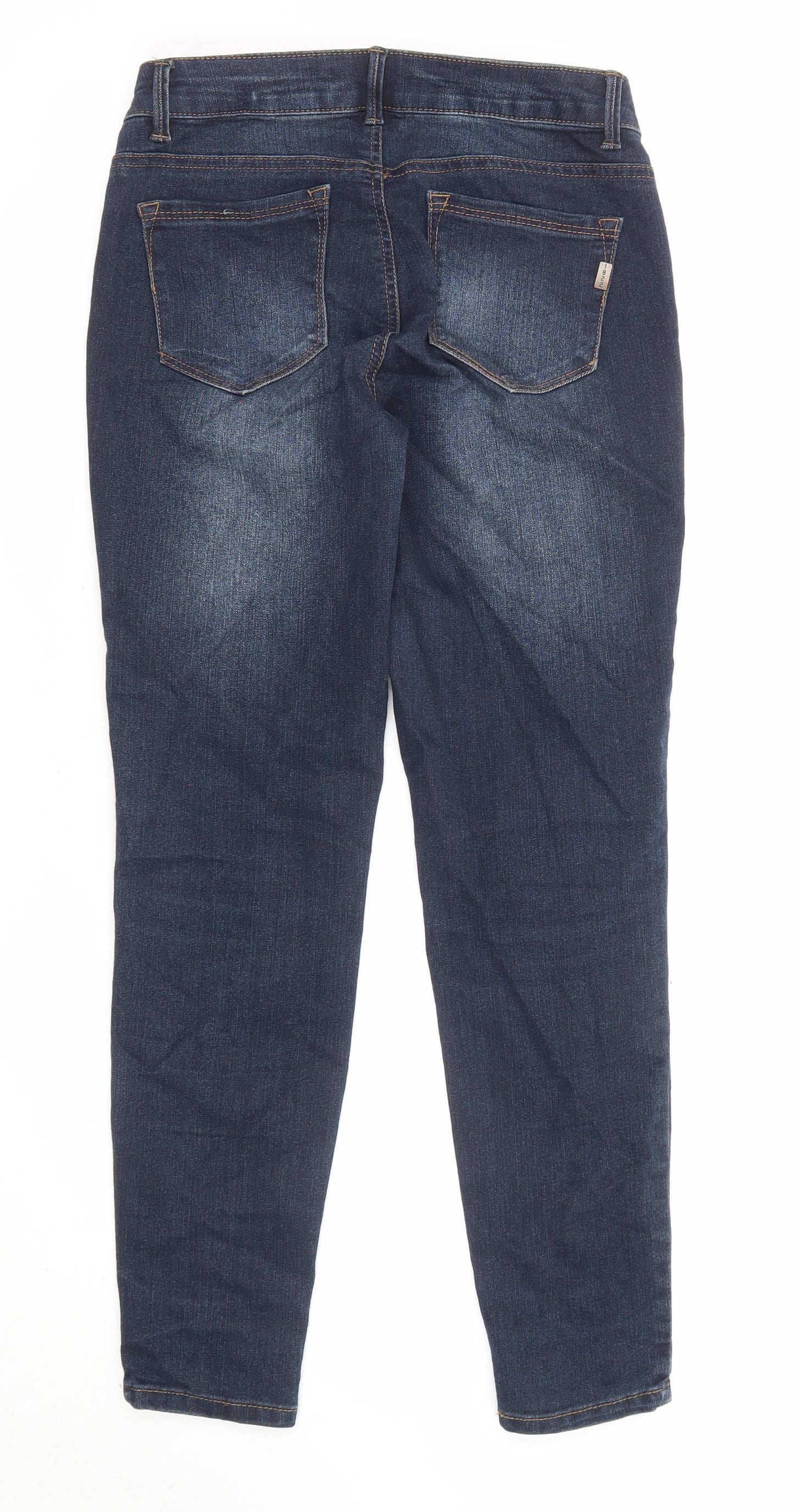 1822 Denim Womens Blue Cotton Straight Jeans Size 6 L27 in Regular Zip