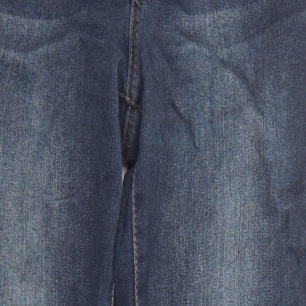 1822 Denim Womens Blue Cotton Straight Jeans Size 6 L27 in Regular Zip