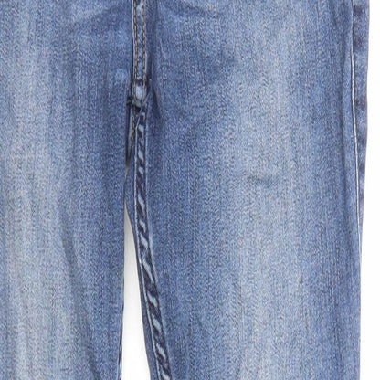 Hollister Womens Blue Cotton Skinny Jeans Size 23 in L28 in Regular Zip