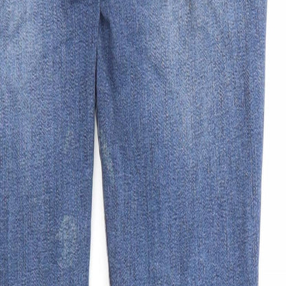 Hollister Womens Blue Cotton Skinny Jeans Size 23 in L28 in Regular Zip