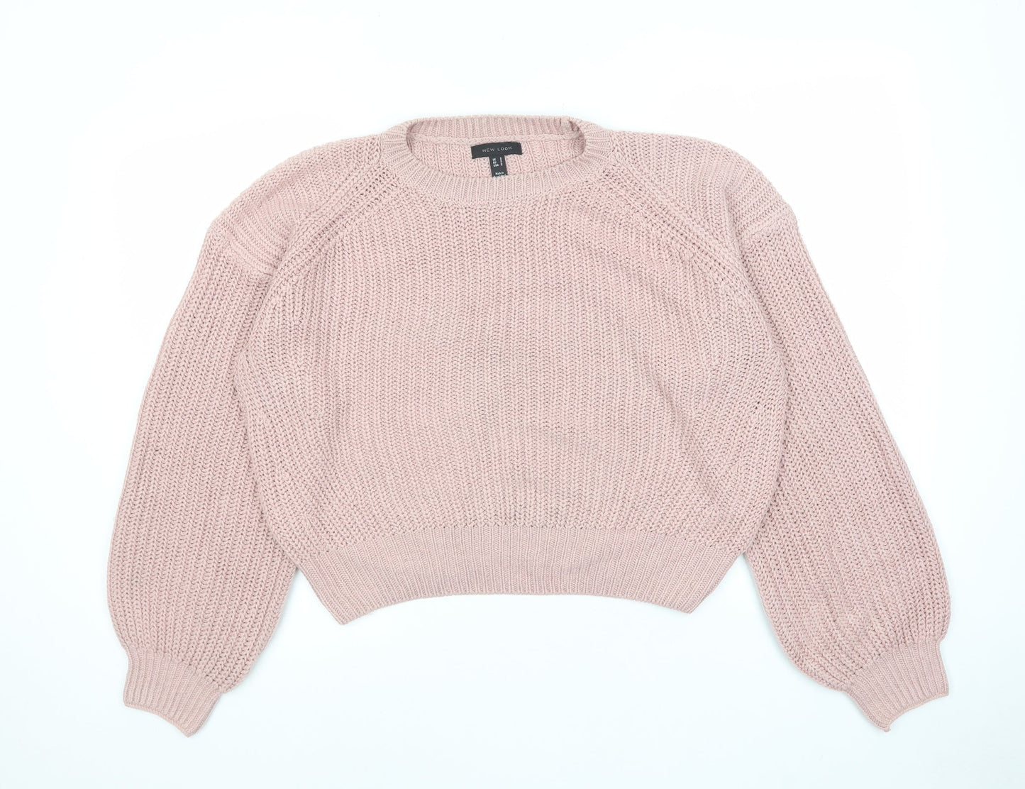 Womens UK Size S New Look Pink Pullover Jumper