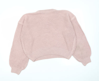 Womens UK Size S New Look Pink Pullover Jumper
