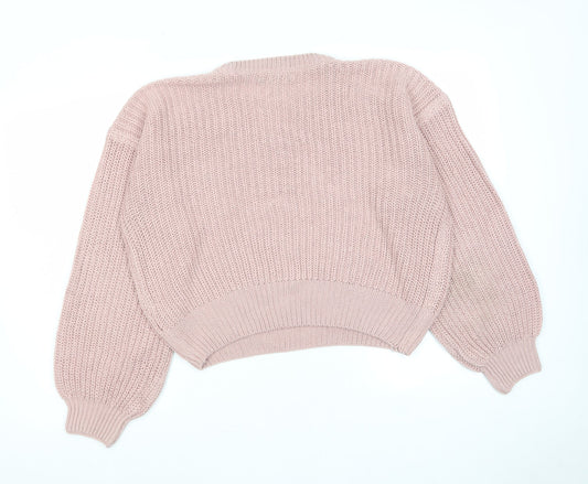 Womens UK Size S New Look Pink Pullover Jumper