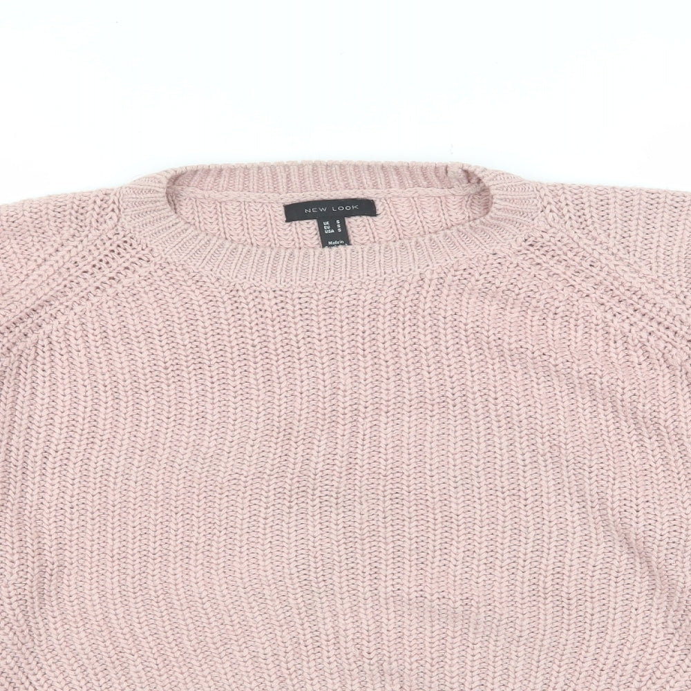 Womens UK Size S New Look Pink Pullover Jumper